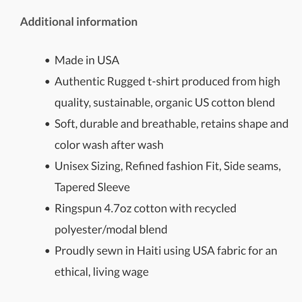 Organic Rugged t shirt - Picture 4 of 4